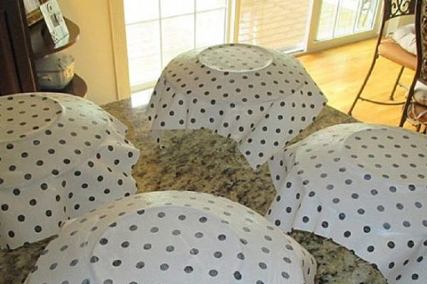 Зачем клеить ткань к обратной стороне тарелки