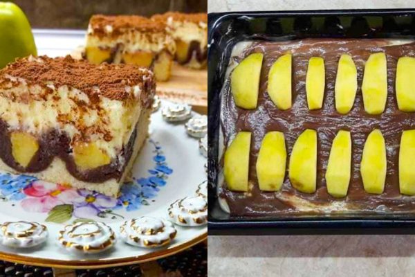 Рецепт пирога с яблоками и заварным кремом