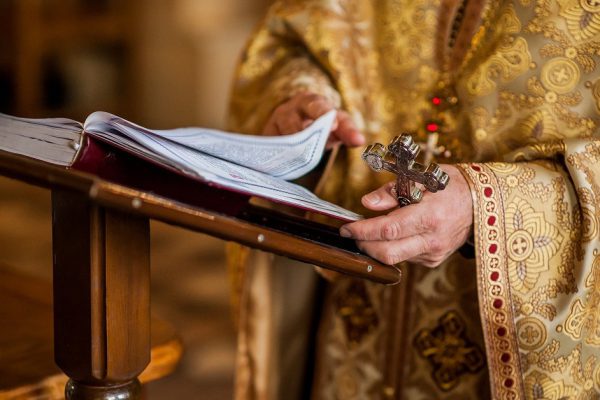 hands of a priest in the Orthodox Church