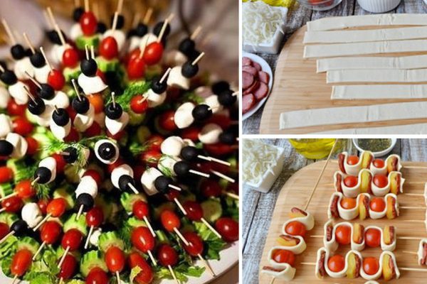 Как оформить закуски для подачи на праздничный стол