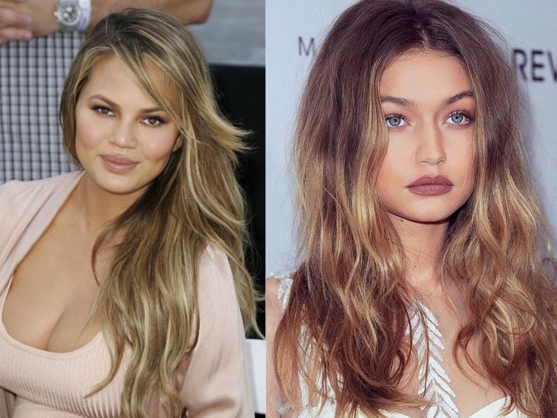 черные волосы и отросшие корни