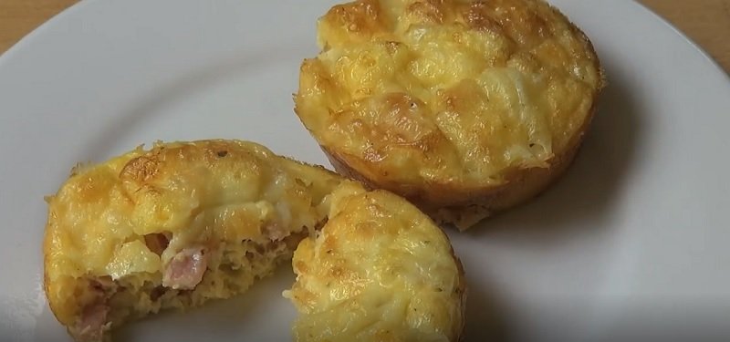 омлет в формочках