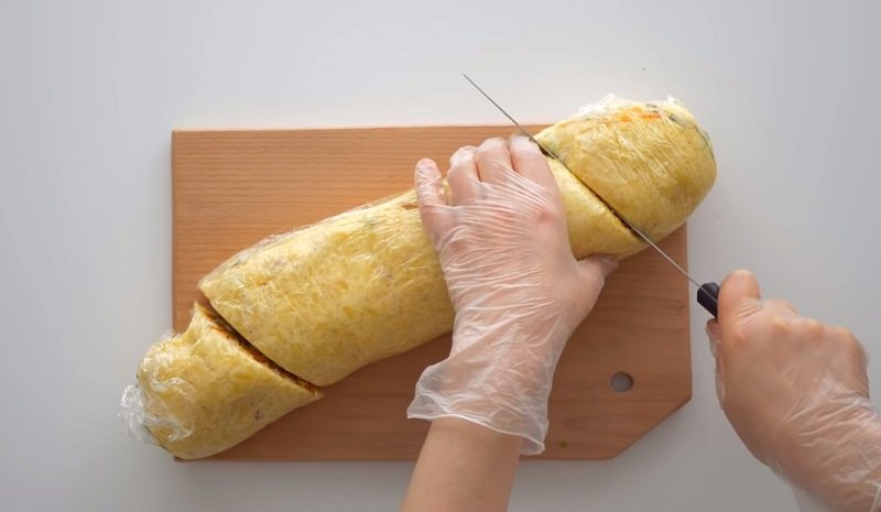 необычная подача оливье