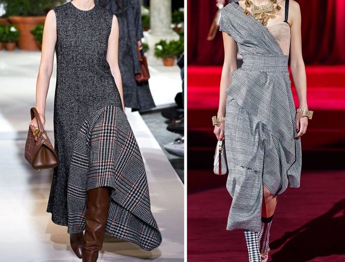 теплые стильные платья