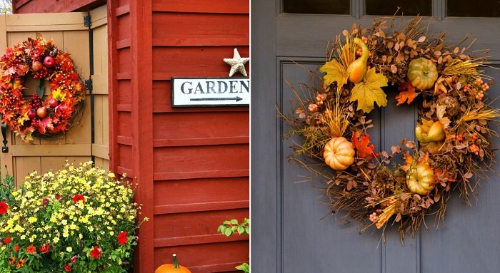 осенний декор свадьбы