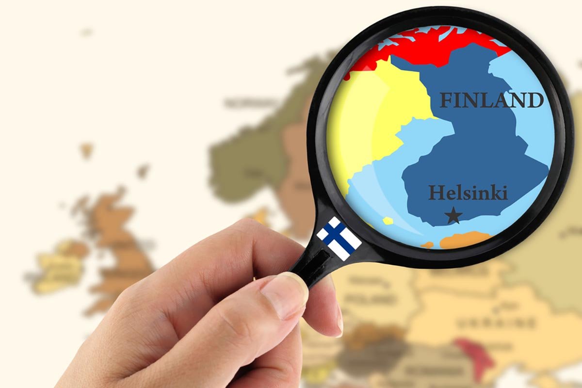 Финляндия на карте