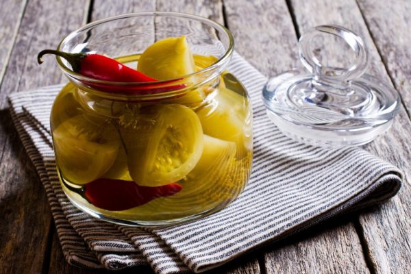 Как замариновать зеленые помидоры