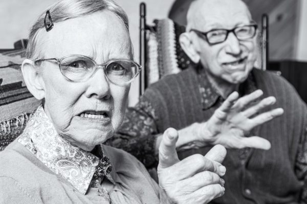 Angry Old Man and Woman