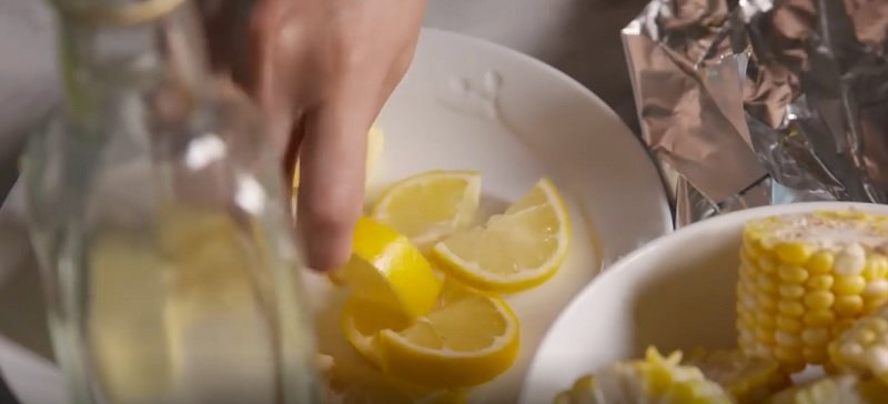 овощи в фольге на гриле