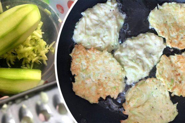 Старая няня жарила мне такие оладушки в детстве, пряча туда любые овощи