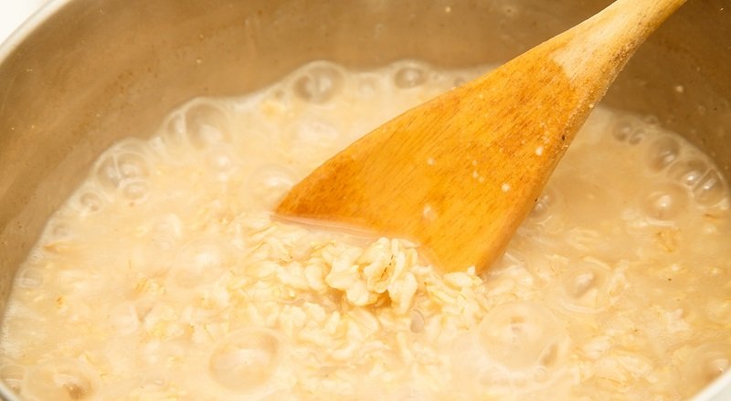 овес и вода