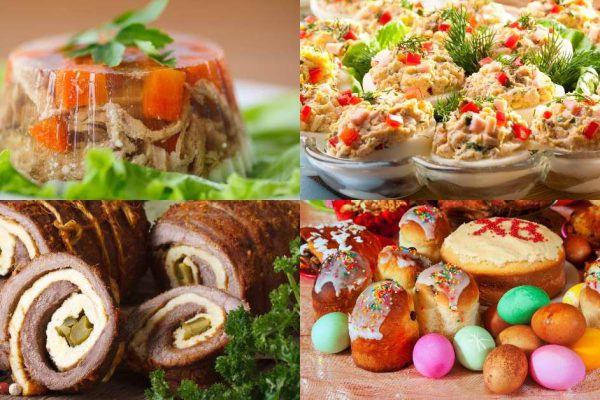 Пасхальное меню и подробный список покупок