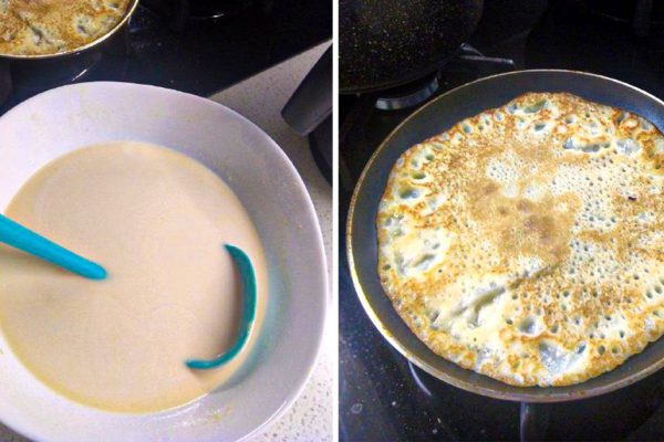 У свекрови блины всегда тонкие, не пристают, нежные, а у меня слишком плотные, попросила научить меня печь блинчики правильно