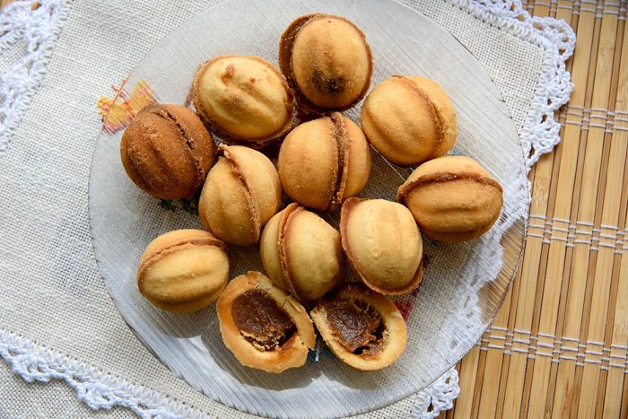 слоеное печенье со сгущенкой