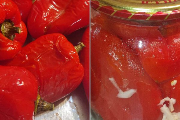 С салатами на зиму не вожусь, делаю заготовку из печеного болгарского перца