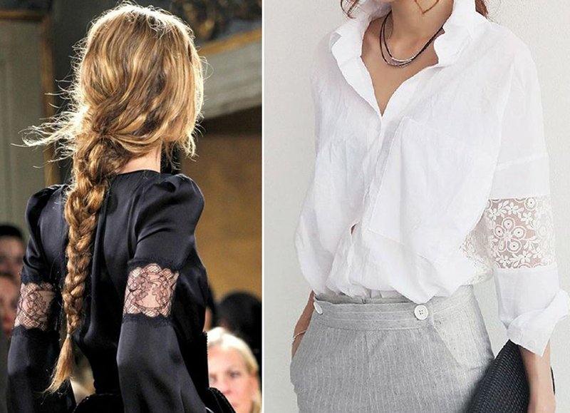 Как переделать мужскую рубашку на женскую блузку - много примеров