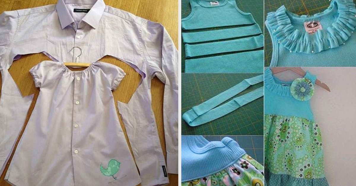 Превращаем простые рубашки в очаровательные женские блузки. Подборка мастер-классов и идей