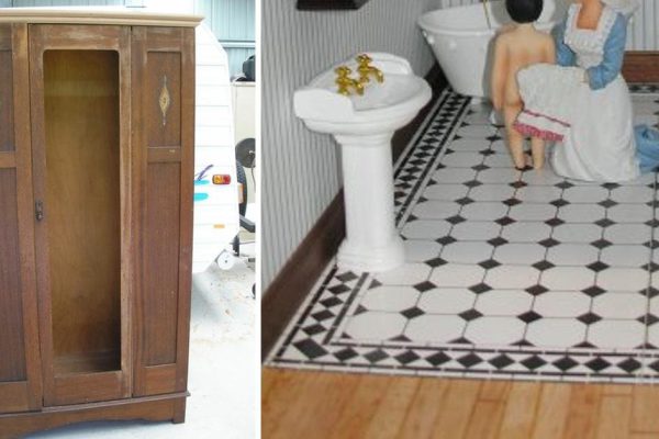 Эта пара купила старый шкаф на блошином рынке. То, что они с ним сделали, невероятно круто!