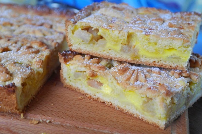 песочный яблочный пирог