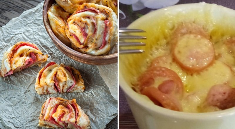 пицца в кружке