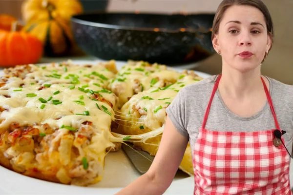 Когда лень включать духовку, пеку пиццу-пирог на сковороде, семья сбегается моментально