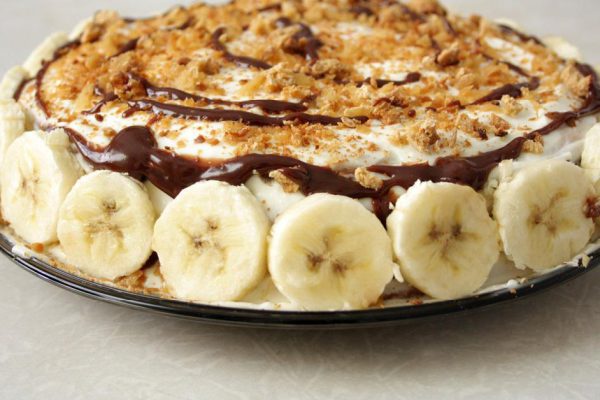 Рецепт бананового пирога с имбирной карамелью