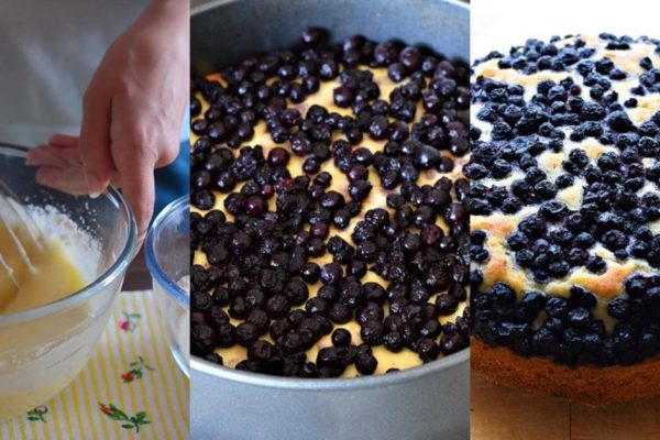 Рецепт пирога с черникой в духовке