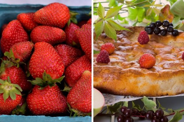 Инструкция по приготовлению пирога с клубникой на кефире