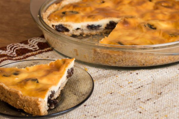 Рецепт пирога со сметанной заливкой