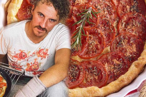 Пирог с помидорами, что будет пахнуть на всю лестничную площадку