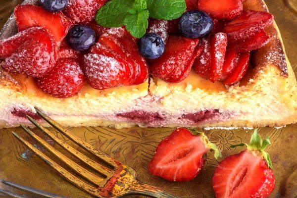 Инструкция по приготовлению творожного пирога с ягодами