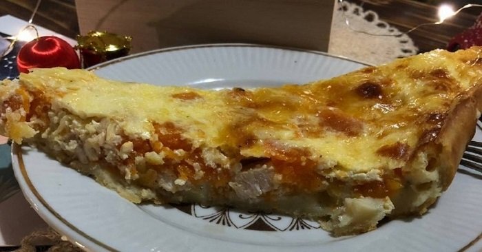 пирог с курицей и тыквой в мультиварке