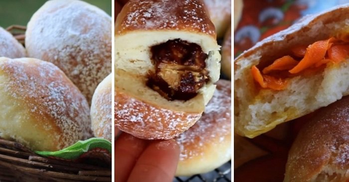 домашние пирожки с начинкой в духовке