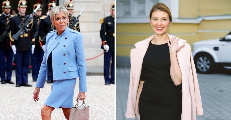 зеленская и макрон