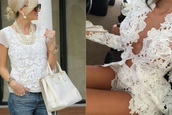 Женственное кружево: 15 восхитительных вариантов одежды на каждый день.