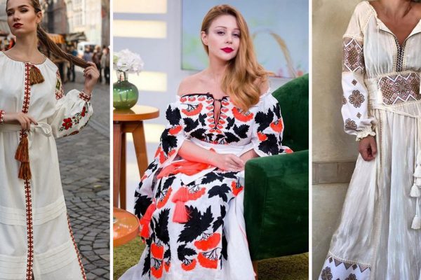 Современные платья с вышивкой! Пока досмотрела до № 9, замечталась совсем…
