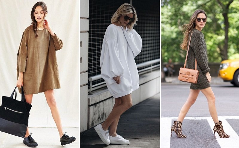 модное платье мешок