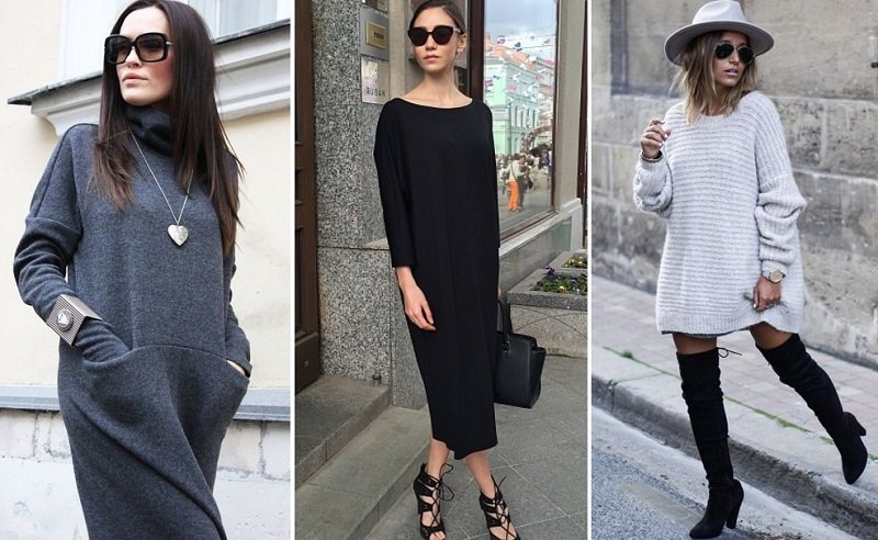 платье свободного кроя фото