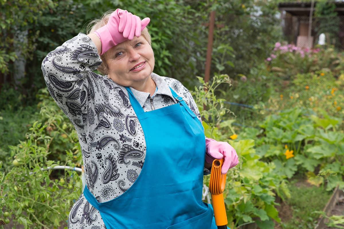 уставшая женщина