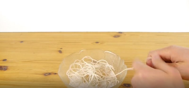 декоративное яйцо из веревки