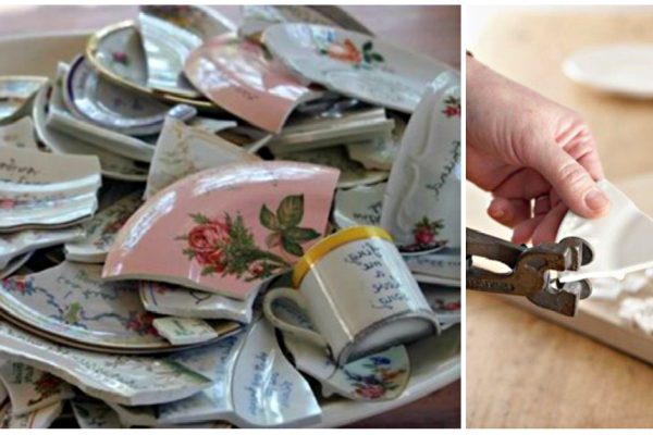 Что сделать из старых чашек и блюдец