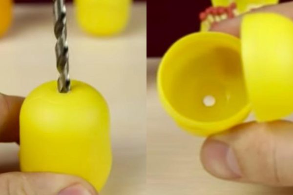 Нужно лишь просверлить отверстие в пластике… Так вот где скрывался сюрприз!