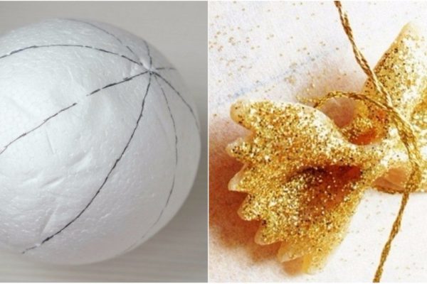 Что сделать из сырых макарон к Новому году