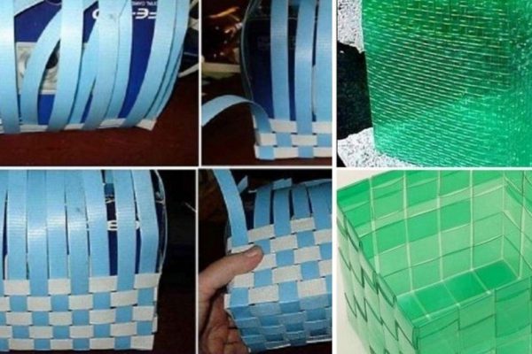 Как смастерить корзину из пластиковых бутылок