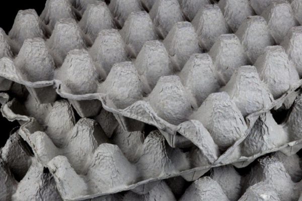 Как сделать декоративные кирпичики из яичных лотков