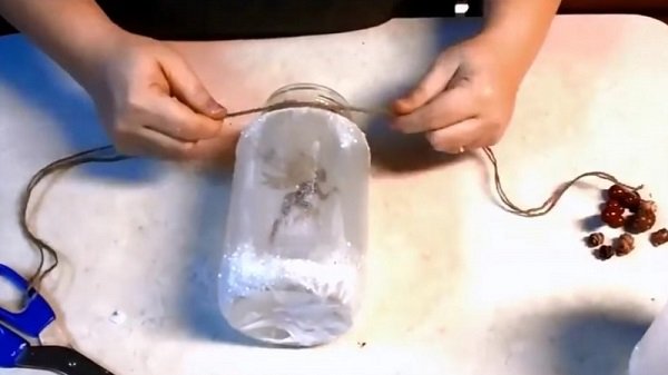 подсвечники из банок