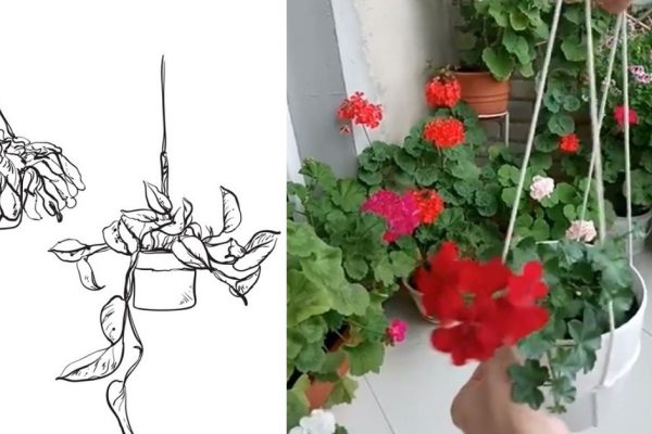 Подвесное кашпо своими руками