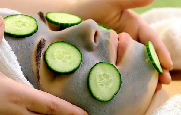 маска из огурцов