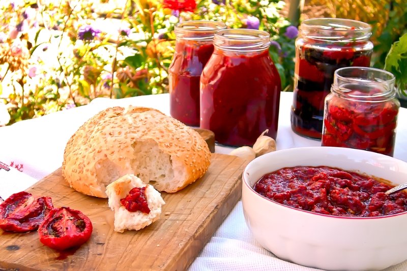 помидоры с перцем болгарским на зиму