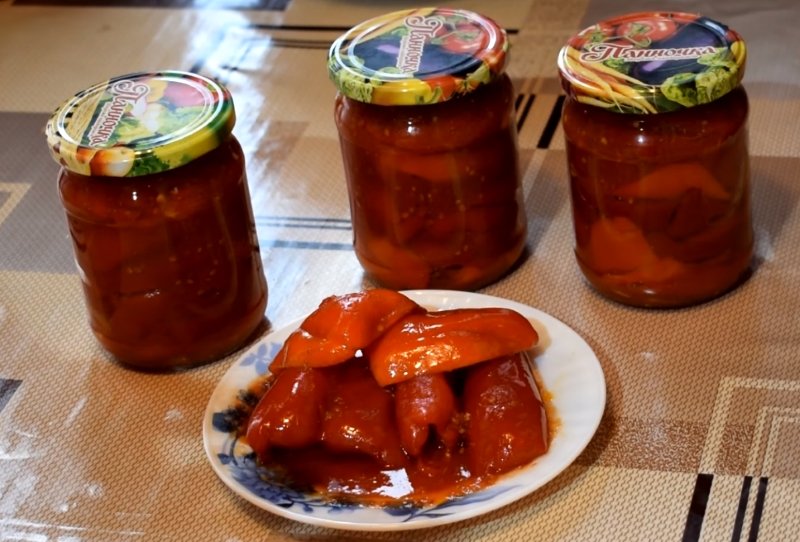 помидоры с перцем болгарским на зиму